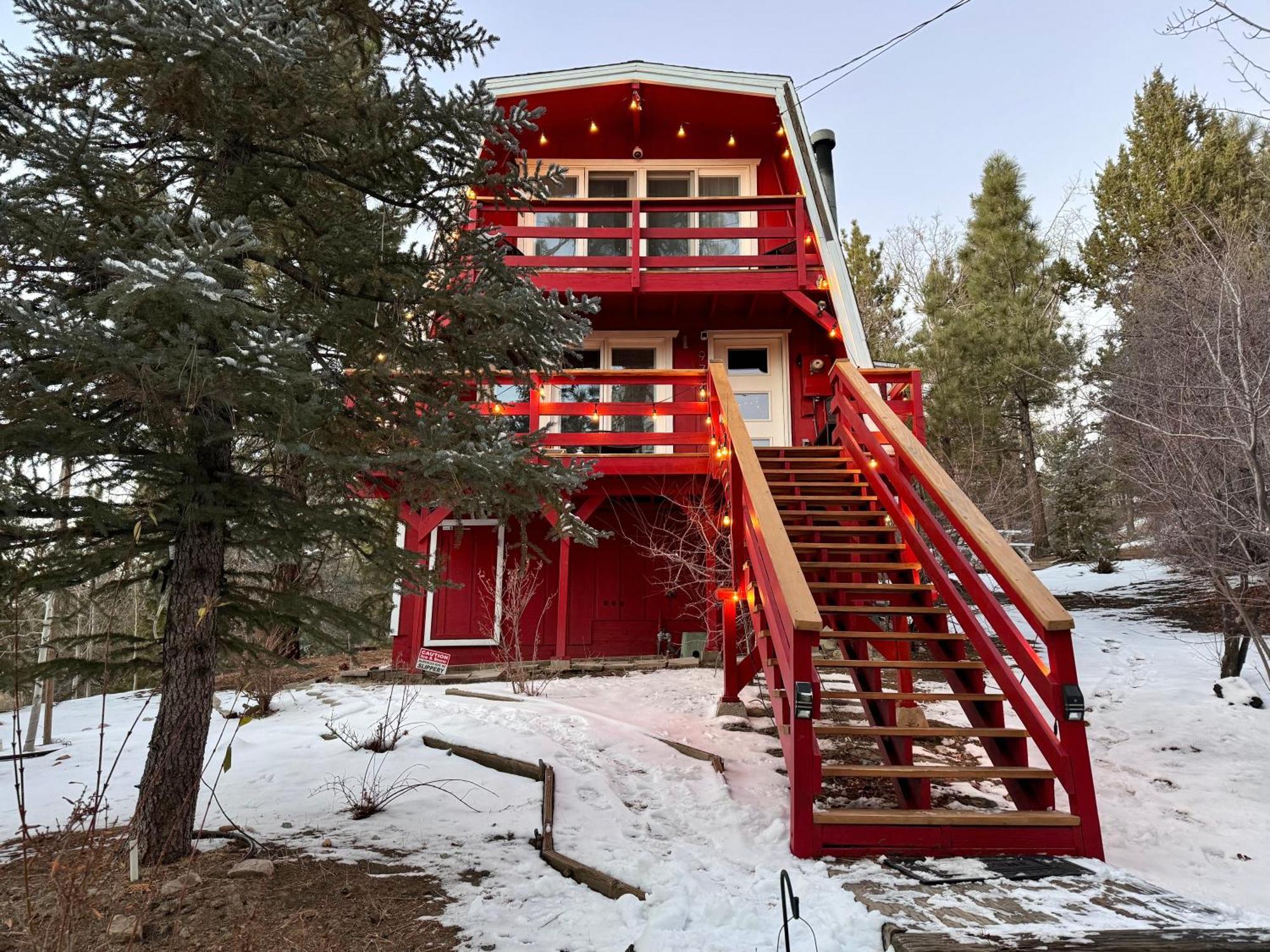 Maison Solange-Red Barn Farmhouse Style- Moonridge Big Bear City Kültér fotó